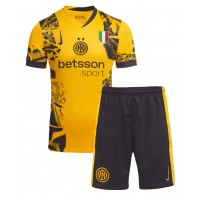 Echipament fotbal Inter Milan Henrikh Mkhitaryan #22 Tricou Treilea 2024-25 pentru copii maneca scurta (+ Pantaloni scurti)